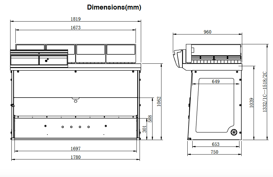 714 Smart_4 6ft Ductless Fume Hood