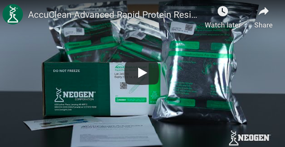 AccuClean® Advanced Rapid Protein Residue Test Video