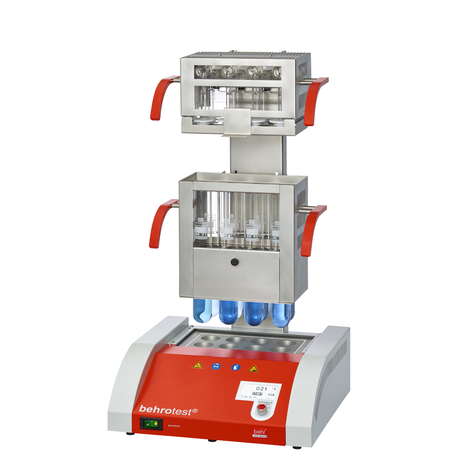 Kjeldahl block digestion system with 8 sample positions K8