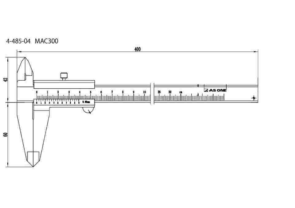 M type standard vernier caliper (measuring range 300mm)_4-485-04 - Image 3